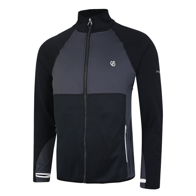 Black-Ebony - Side - Dare 2B Mens Substratum II Core Stretch Midlayer