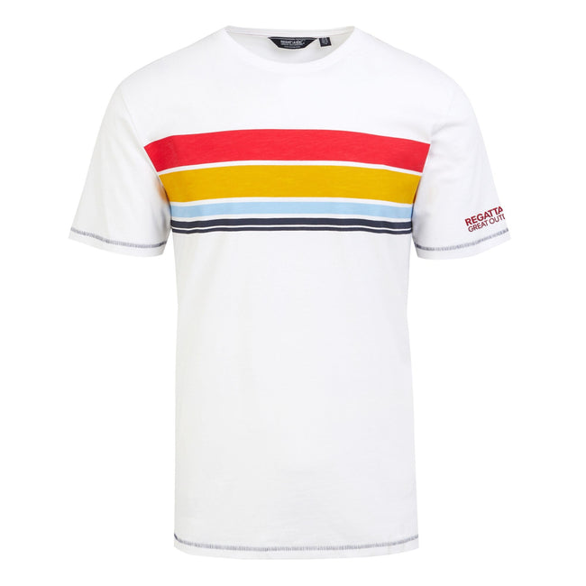 White - Front - Regatta Mens Rayonner T-Shirt