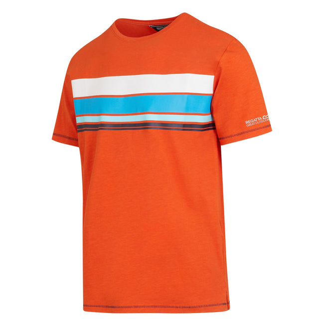 Rusty Orange - Side - Regatta Mens Rayonner T-Shirt