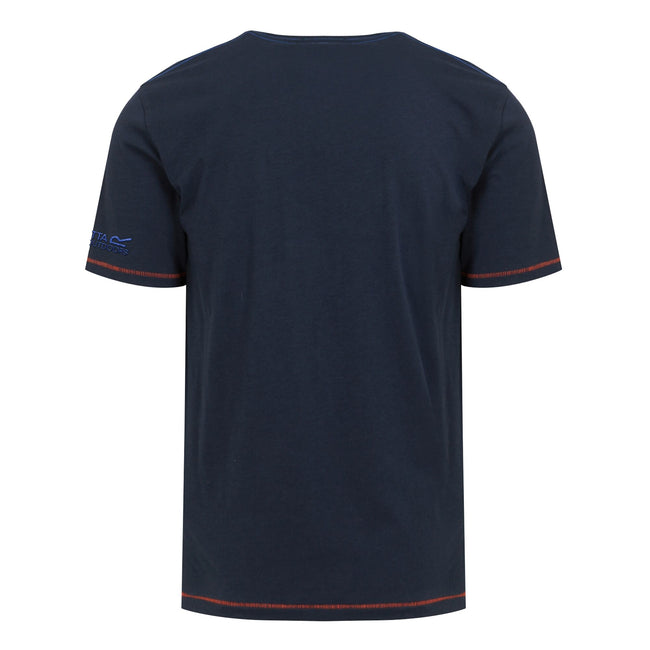 Navy - Back - Regatta Mens Rayonner T-Shirt