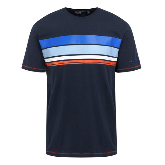 Navy - Front - Regatta Mens Rayonner T-Shirt
