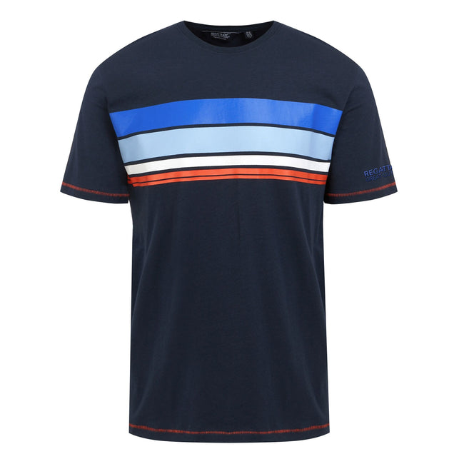 Navy - Front - Regatta Mens Rayonner T-Shirt