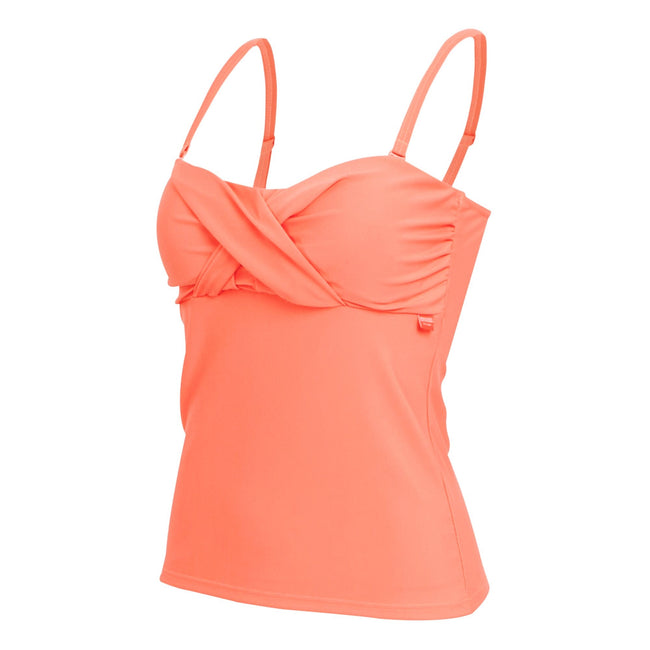 Shell Pink - Side - Regatta Womens-Ladies Aceana III Plain Tankini Top