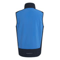 Strong Blue-Navy - Back - Regatta Professional Mens Colour Block Softshell Body Warmer