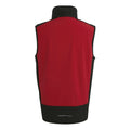 Classic Red-Black - Back - Regatta Professional Mens Colour Block Softshell Body Warmer
