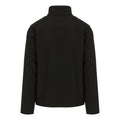 Black-Mineral Grey - Back - Regatta Professional Mens Plain Double Layered Soft Shell Jacket