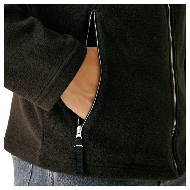 Black-Mineral Grey - Side - Regatta Professional Mens Plain Double Layered Soft Shell Jacket