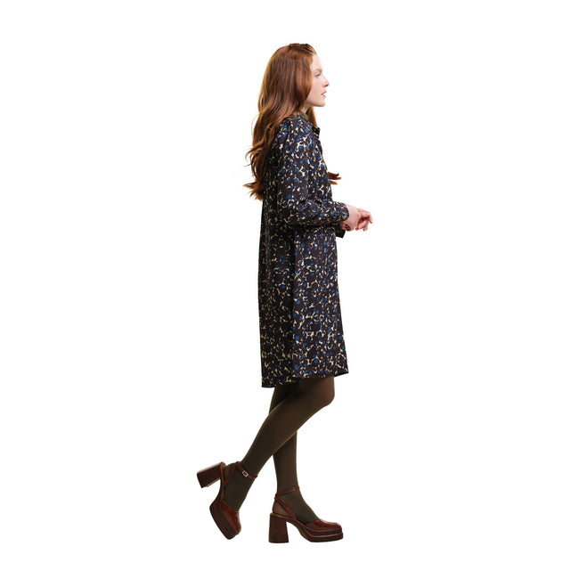 Blue - Side - Regatta Womens-Ladies Orla Kiely Berry Bubble Casual Dress