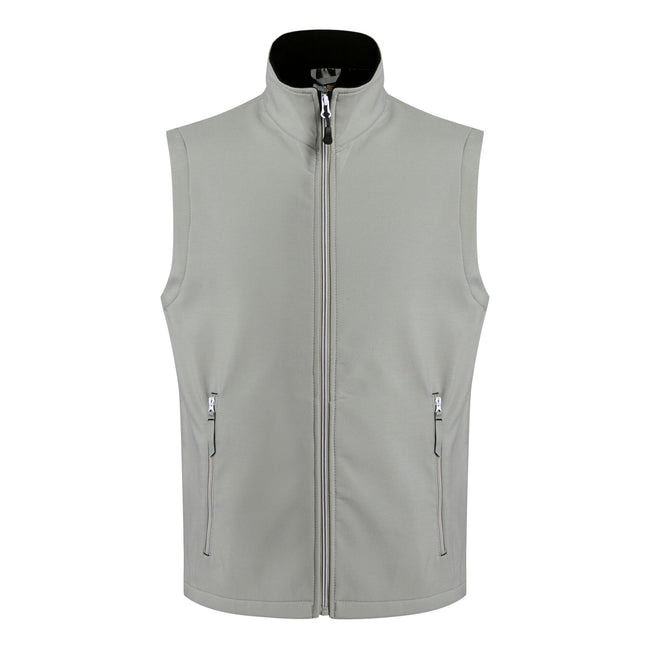 Mineral Grey-Black - Front - Regatta Professional Mens Softshell 2 Layer Body Warmer
