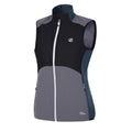 Dark Storm-Orion Grey-Black - Side - Regatta Womens-Ladies Avidly Softshell Gilet