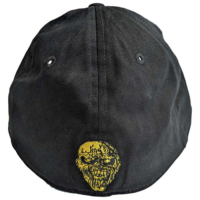 Black-Grey - Back - Iron Maiden Unisex Adult Piece Of Mind Greyscale Baseball Cap