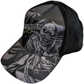Black-Grey - Side - Iron Maiden Unisex Adult Piece Of Mind Greyscale Baseball Cap