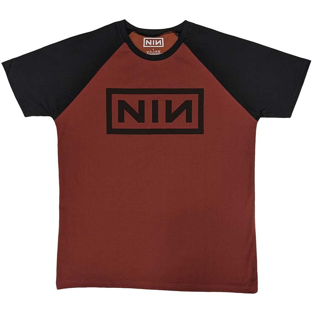Red-Black - Front - Nine Inch Nails Unisex Adult Classic Logo T-Shirt