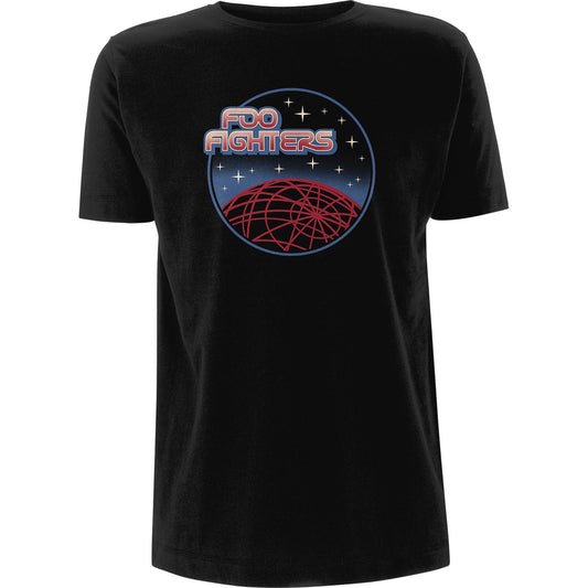 Black - Front - Foo Fighters Unisex Adult Vector Space T-Shirt