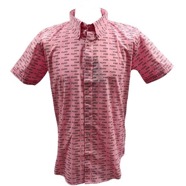 Pink - Front - Pink Floyd Unisex Adult Courier Pattern All-Over Print Shirt