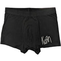 Black - Front - Korn Unisex Adult Logo Boxer Shorts