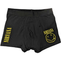 Black - Front - Nirvana Unisex Adult Smile Boxer Shorts
