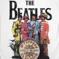 White - Back - The Beatles Womens-Ladies Sgt Pepper T-Shirt