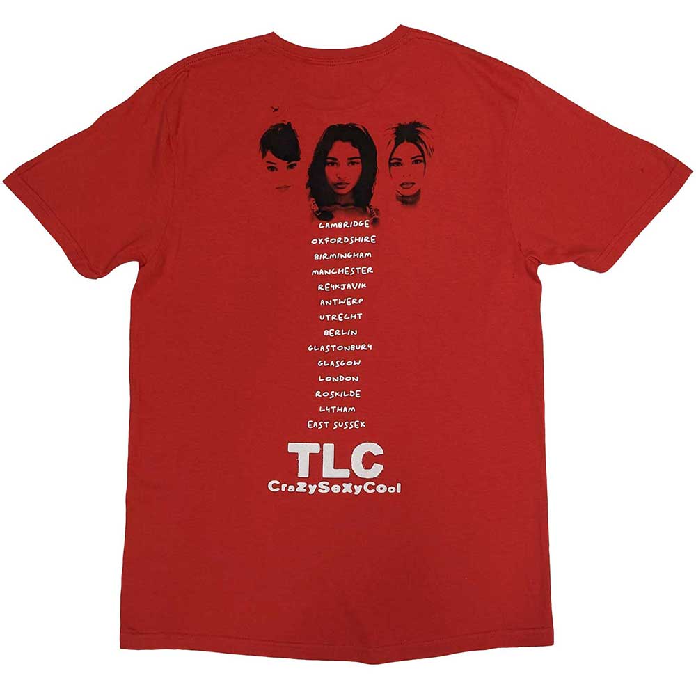 Red - Back - TLC Unisex Adult Celebration Of CSC European Tour 2022 T-Shirt