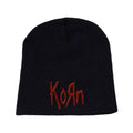 Black - Front - Korn Unisex Adult Logo Beanie