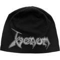 Black - Front - Venom Unisex Adult Logo Beanie