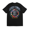 Black - Back - Luke Combs Unisex Adult Tour ´23 Flags T-Shirt