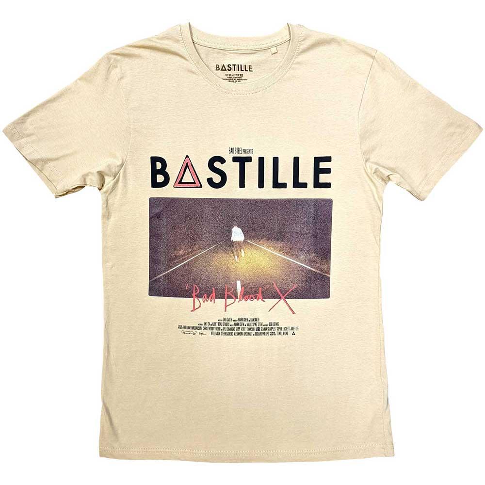 Sand - Front - Bastille Unisex Adult Bad Blood T-Shirt