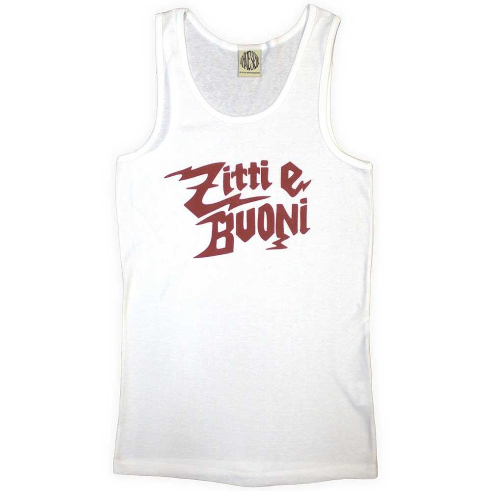 White - Front - Maneskin Unisex Adult Zitti e Buoni Vest Top