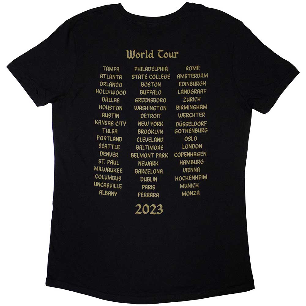 Black - Back - Bruce Springsteen Womens-Ladies Tour ´23 Religious T-Shirt