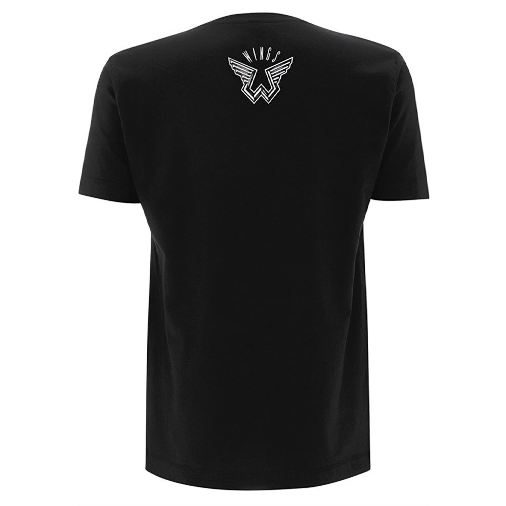 Black - Back - Paul McCartney Unisex Adult Wings Over America T-Shirt