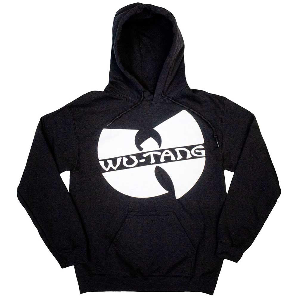 Black - Front - Wu-Tang Clan Unisex Adult Slant Logo Pullover Hoodie