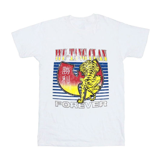 White - Front - Wu-Tang Clan Unisex Adult Tiger T-Shirt