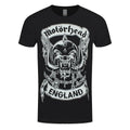 Black - Front - Motorhead Unisex Adult England Crest T-Shirt