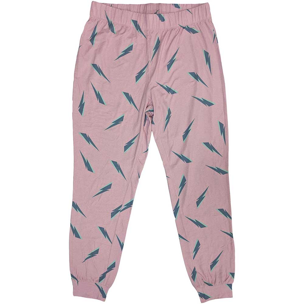Blue-Pink - Side - David Bowie Womens-Ladies 1978 World Tour Long Pyjama Set