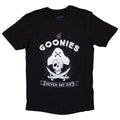 Black - Front - The Goonies Unisex Adult Never Say Die T-Shirt