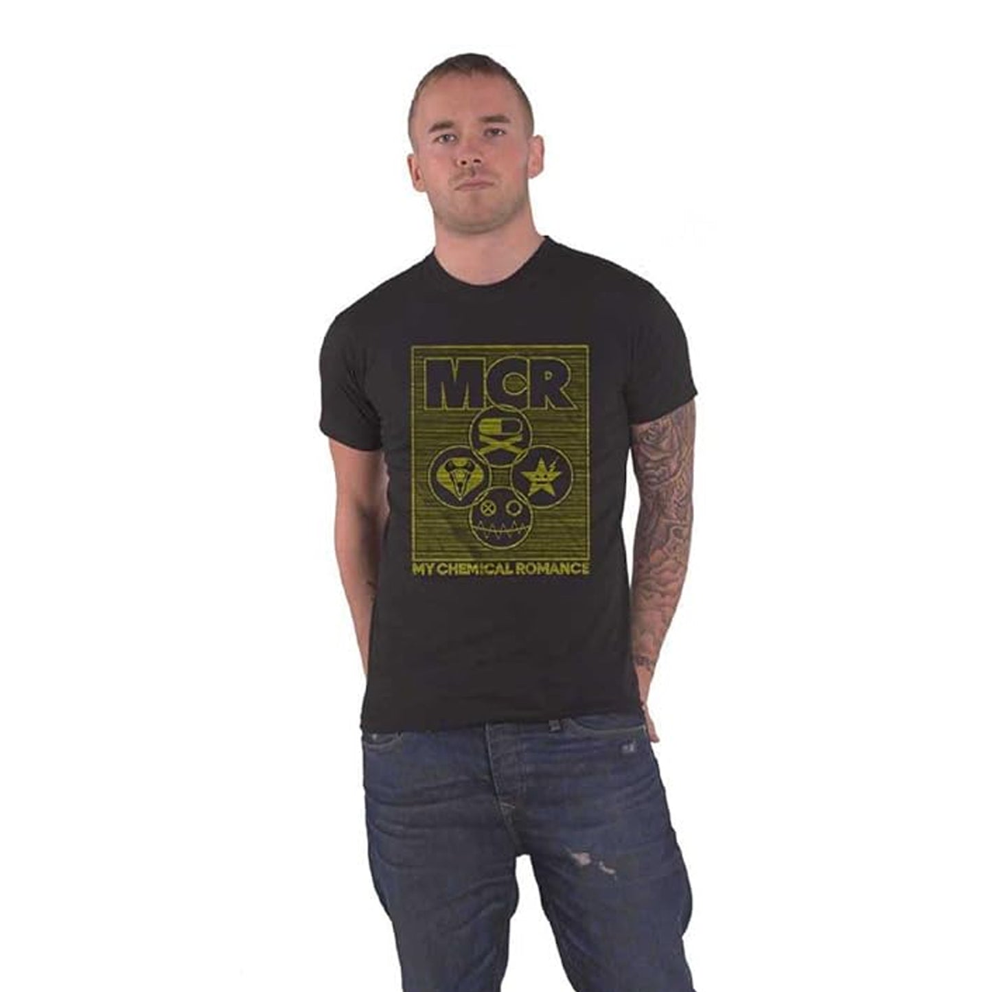 Black - Side - My Chemical Romance Unisex Adult Lock Box T-Shirt