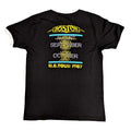 Black-White - Back - Boston Unisex Adult US Tour ´87 Ringer T-Shirt