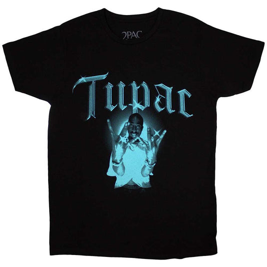 Black - Front - Tupac Shakur Unisex Adult West Side T-Shirt