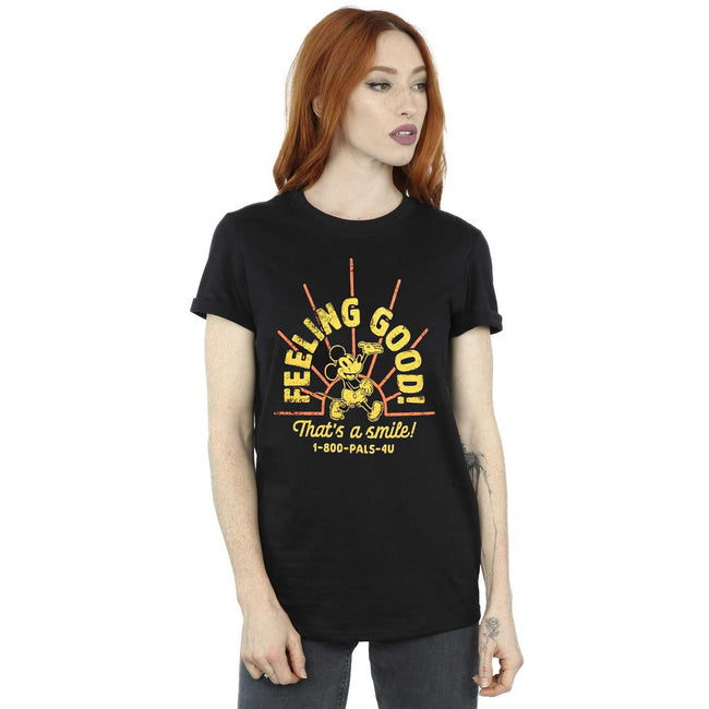 Black - Side - Mickey Mouse Unisex Adult Feeling Good T-Shirt