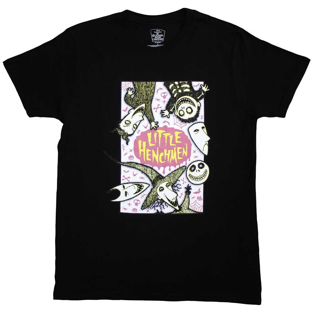 Black - Front - The Nightmare Before Christmas Unisex Adult Little Henchmen T-Shirt