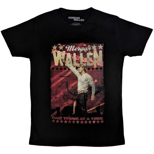 Black - Front - Morgan Wallen Unisex Adult One Thing At A time T-Shirt