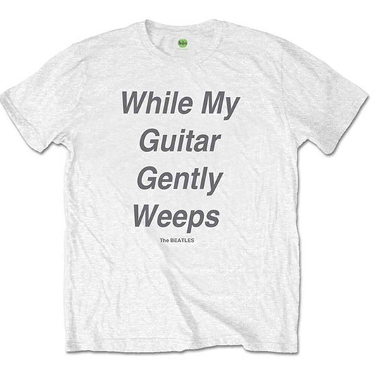 White - Front - The Beatles Unisex Adult My Guitar Gently Weeps Back Print T-Shirt