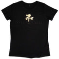 Black - Front - U2 Womens-Ladies Babydoll Gold Tree Flock T-Shirt