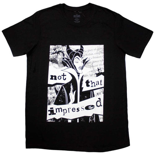 Black - Front - Sleeping Beauty Unisex Adult Not That Impressed Maleficent T-Shirt