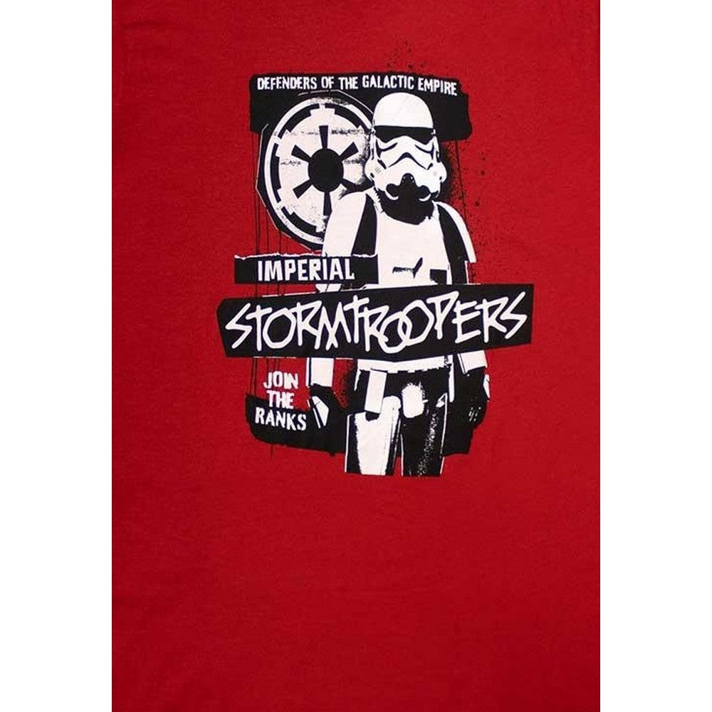 Red - Back - Star Wars Unisex Adult Defenders T-Shirt