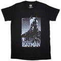 Black - Front - Batman Unisex Adult Dark T-Shirt