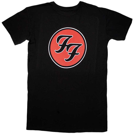 Black - Front - Foo Fighters Womens-Ladies FF Logo T-Shirt Dress