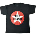 Black - Front - The Clash Childrens-Kids Classic Star T-Shirt