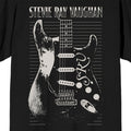 Black - Back - Stevie Ray Vaughan Unisex Adult Guitar T-Shirt
