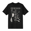 Black - Front - Stevie Ray Vaughan Unisex Adult Guitar T-Shirt